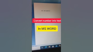 convert number into text in ms word #microsoftword #msword #shorts