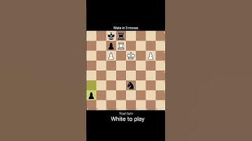 "Mate in 3 Moves! Only 1% Can Solve This 🤔♟️ Comment If You Got It!"#chess #chesschallenge #matein3