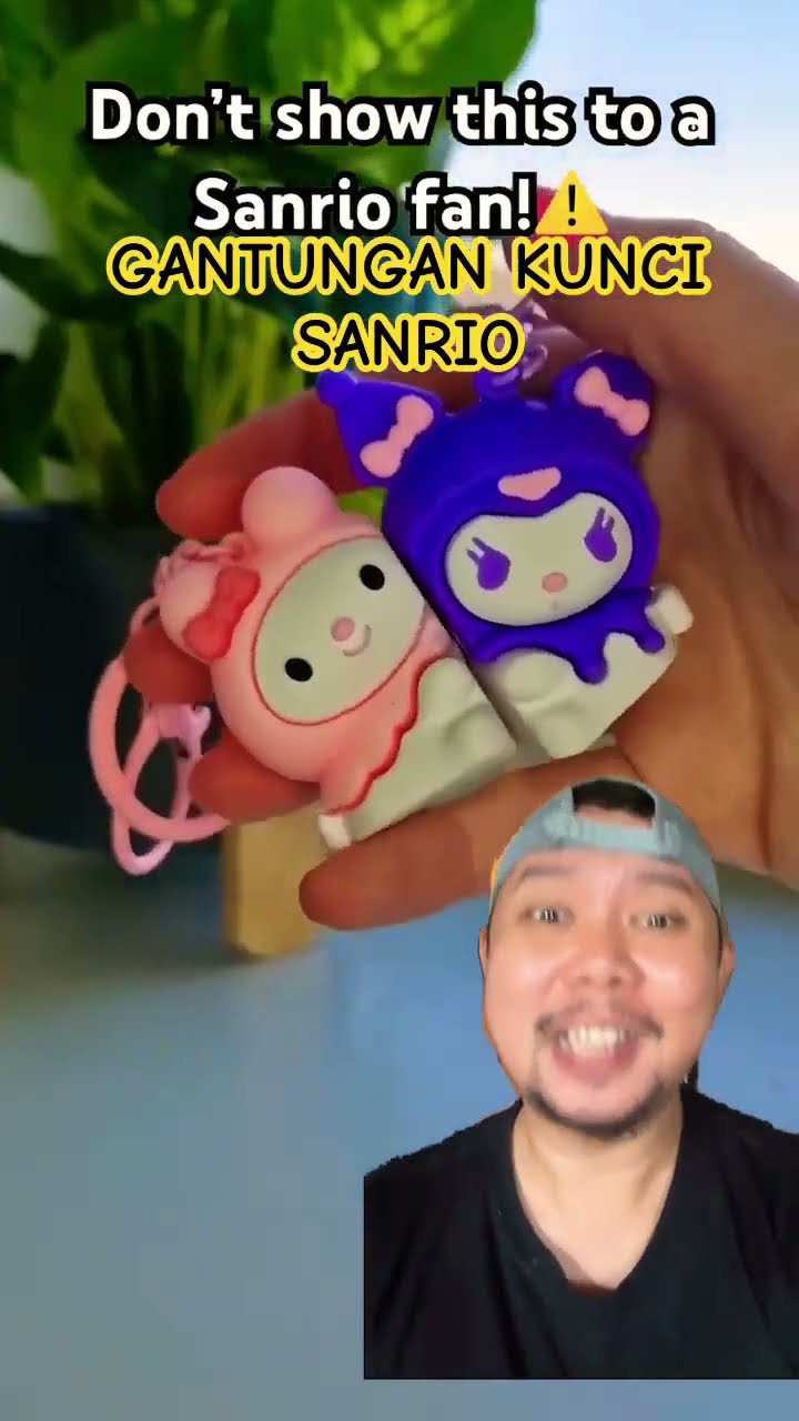 GANTUNGAN KUNCI TEMPEL SANRIO!?????! #cute #diy #sanrio #kawaii #kuromi #shortsfeed