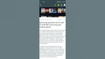 Samsung launches First Smart TV with NFT Browsing and Trading option