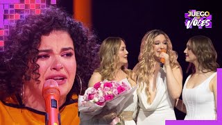 Lucerito Mijares llora al ver el número de Mía Rubín para Andrea Legarreta | Juego de Voces