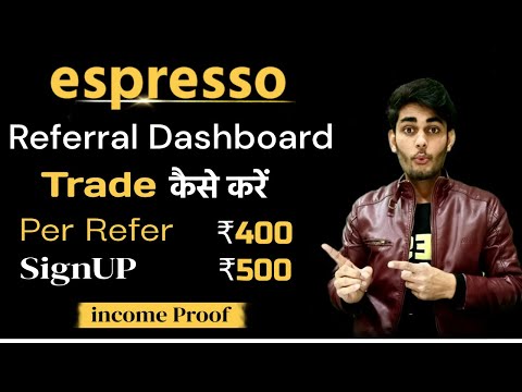 Espresso App Full DEMO | Referral Dashboard & Live Trade | Espresso Refer And Earn 2022