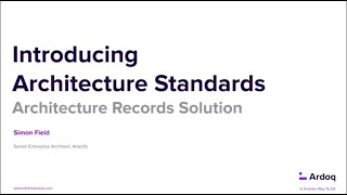 Introducing Architecture Standards: The Rules of Your Enterprise Architecture