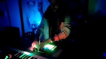 Dynamic Tension 2 Novation Circuit live John Paul played in my basement
