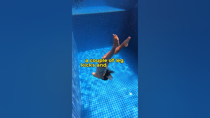How to swim down to 5m deep