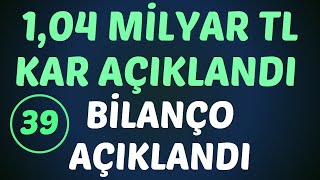 1,04 MİLYAR TL KAR AÇIKLANDI BİLANÇO AÇIKLANDI #borsa #hisse #yorum #alfas #ALFAS