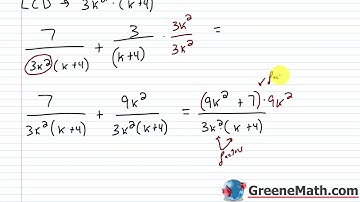 Algebra 1 Lesson #46 How to Add and Subtract Rational Expressions
