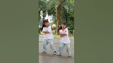 SERU BANGET YA EMANG DANCENYA !!!! #siblings #twins #dance #kembar #shorts