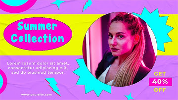 Colorful Funky Y2K Fashion After Effects Slideshow Template