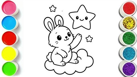 Cute Starfish Coloring Book| Drawing Sea Animals for Kids 