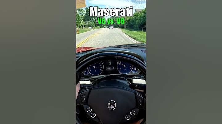 Maserati V6 vs. V8 SOUND