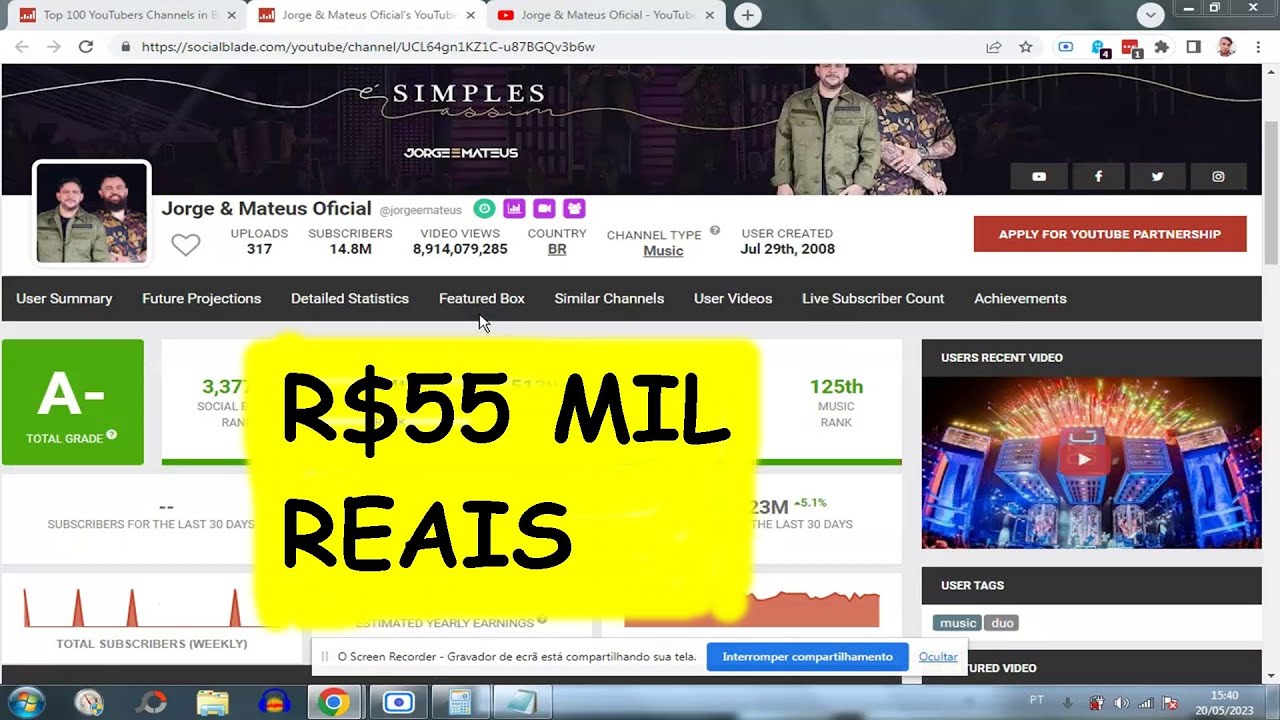 QUANTO GANHA JORGE E MATHEUS OFICIAL R 234 MIL REAIS VIDEOS SIMPLES QUANTO GANHA JORGE E MATHEUS OFICIAL R 234 MIL REAIS VIDEOS SIMPLES