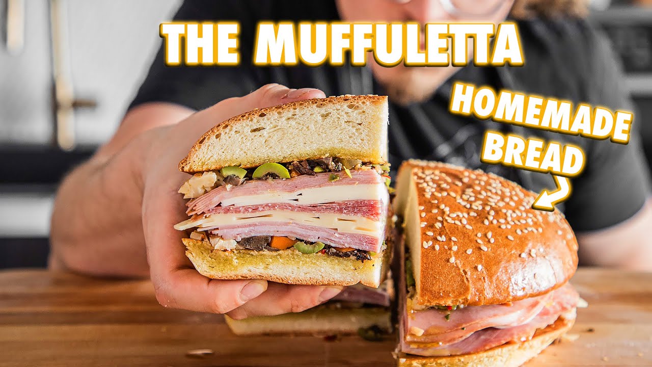 Best Muffuletta Of Your Life With Homemade Muffuletta Bread | Joshua Weissman