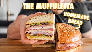 Best Muffuletta Of Your Life With Homemade Muffuletta Bread