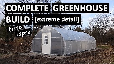 Greenhouse Build Time-Lapse | Full Install Backyard Homesteader DIY Kit EXTREME Detail