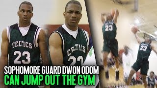 HE'S ONLY 16!! Sophomore Guard Dwon Odom HAS FREAKISH BOUNCE \& ATHLETICISM!!! Indi Hoops Highlights