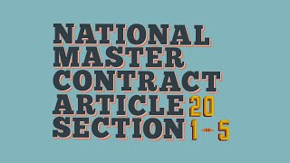 Teamsters Guide: UPS NMA Article 20 Sections 1 - 5
