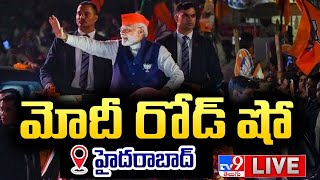 PM Modi LIVE | PM Narendra Modi Roadshow In Hyderabad - TV9