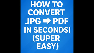 How to Convert JPG to PDF in Seconds! (Super Easy)