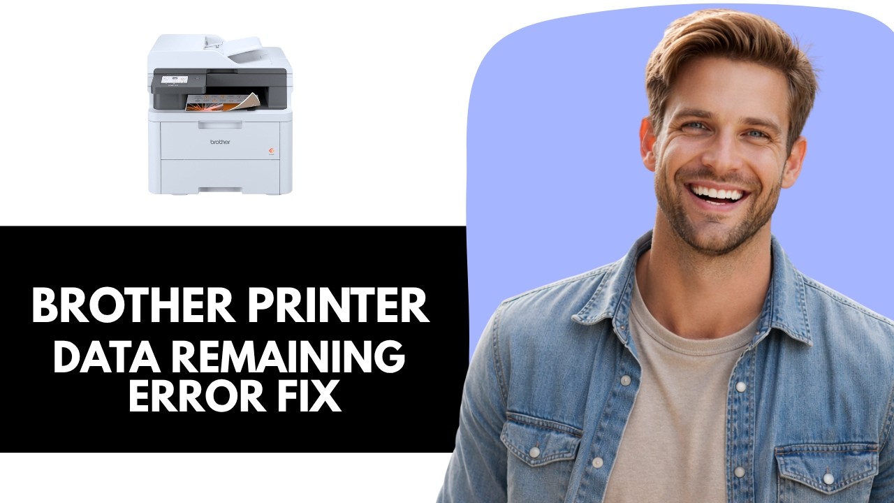 How To Fix Brother Printer Shows “Data Remaining In Memory” - YouTube