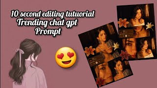 Aesthetic edition from chat gpt prompt given in caption #edition #shortvideo #prompt #tutorial #yt  screenshot 2