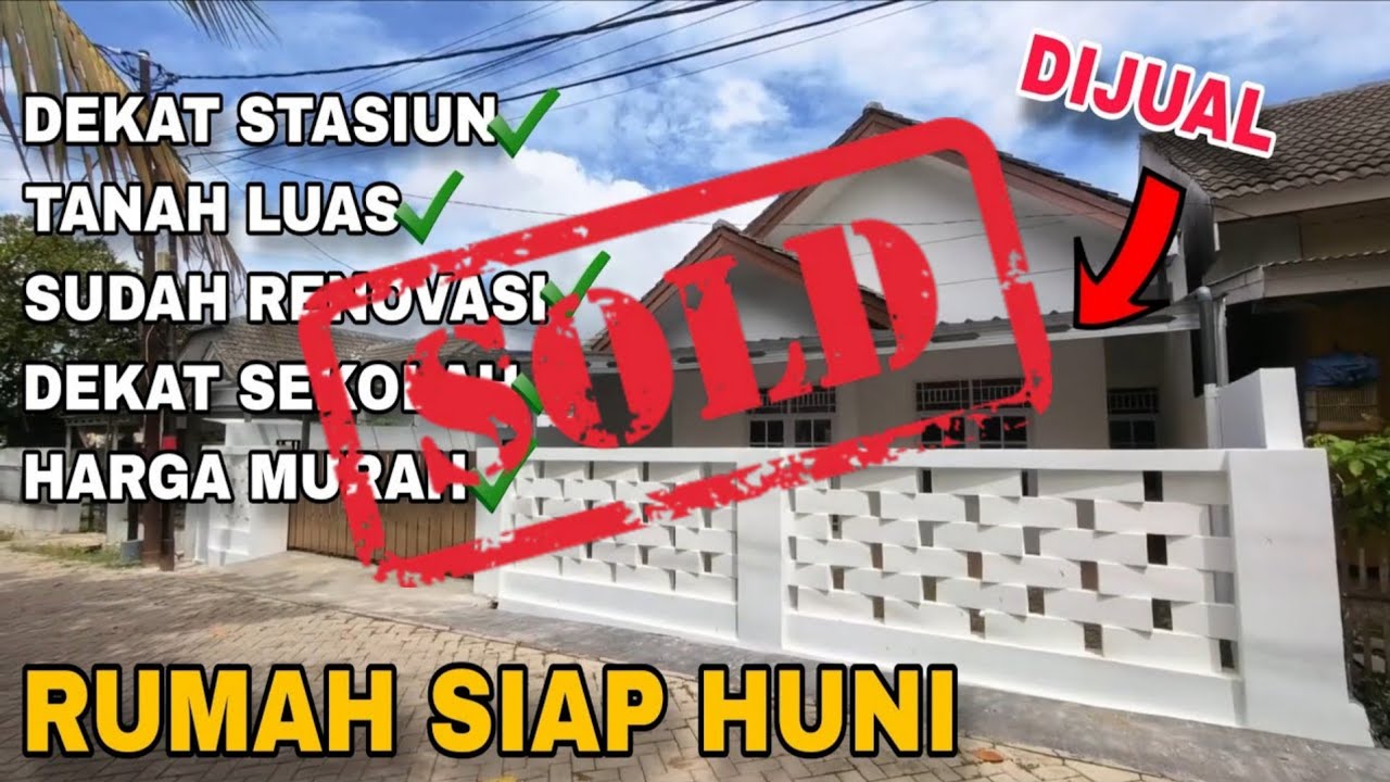 SOLD!!!! RUMAH DIJUAL MURAH DEKAT STASIUN TANAH LUAS. 