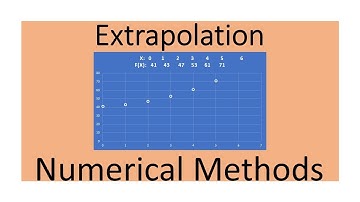 Extrapolation || Numerical Methods
