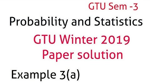 Probability and Statistics|  coefficient of correlation | GTU example | sem 3 GTU
