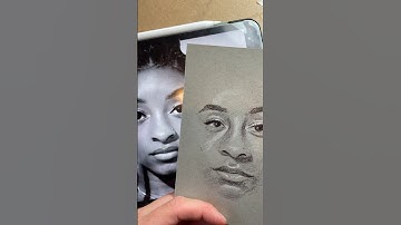 Quick 5 minute #sketch of #simonbiles from the #olympics! #portrait #artist #portraitart #sketch