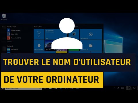 Comment trouver le nom d'utilisateur de votre ordinateur sous Windows