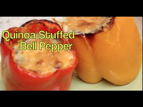 Quinoa-Stuffed Bell Peppers recipe vlog