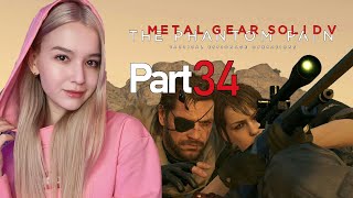 Metal Gear Solid 5 メタルギアソリッドV Part 34 女子実況 顔出し生配信ライブ！　外国人ゲーム実況者