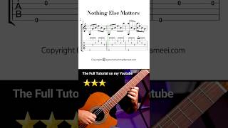 How To Play Nothing Else Matters by Metallica #classicalguitar #fingerstyle