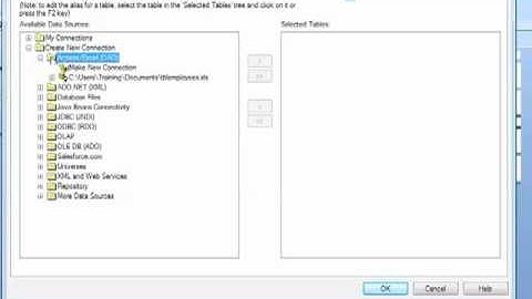 Crystal Reports tutorial Making a Connection to an Access Database