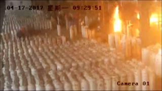 Footage: Gas cylinders explode at facility in east China screenshot 2