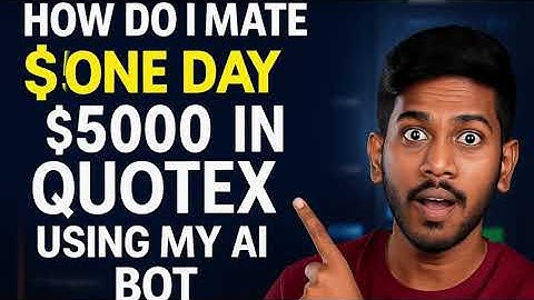 I made $5000 in quotex using the ai bot