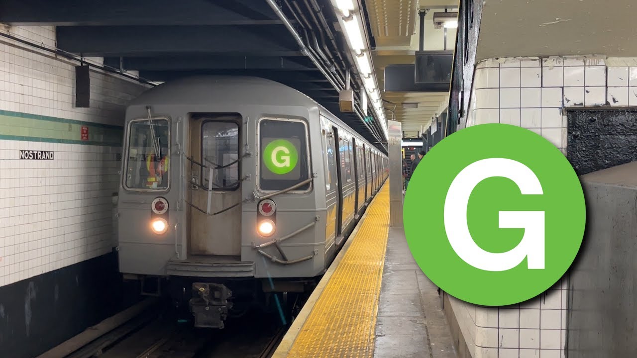 R68 (G) Train Departing Bedford Nostrand Avenue - YouTube