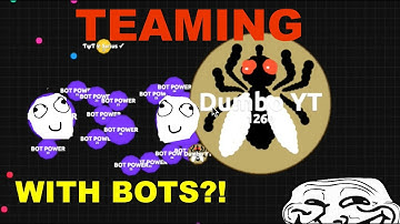 TEAMING - WITH BOTS?!  [AGAR.IO]