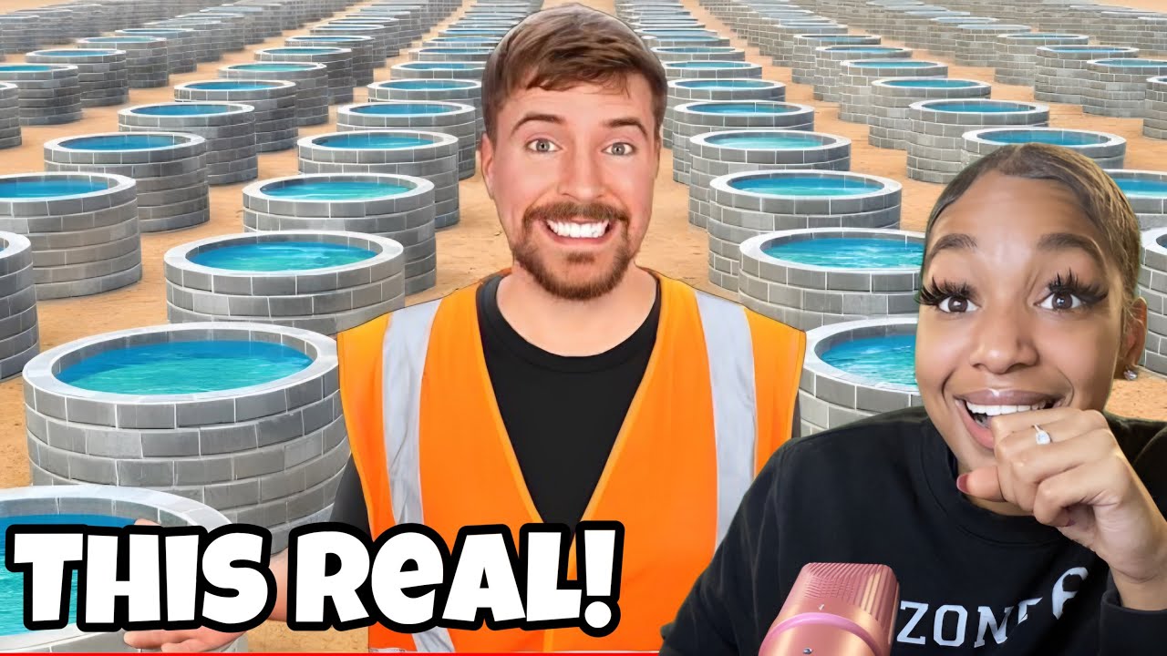 He Goated For This! 🥰 Bbylon Reacts to MrBeast Built 100 Wells In Africa