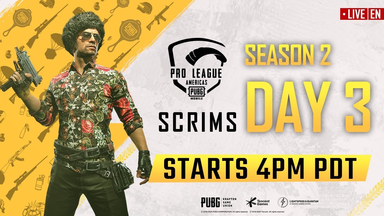 [EN] PMPL Americas Scrims S2 Day 3 | PUBG MOBILE Pro League 2020