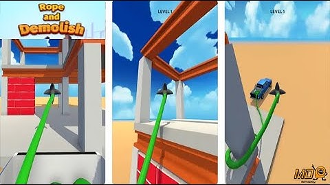 Rope and Demolish - Gameplay IOS & Android