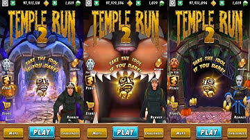 Temple Run 2 Spooky Ridge Vs Haunted Harvest Vs Spooky Summit Map