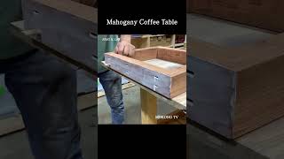 Assemble Coffe Table / Korean Mahogany Slab Woodworking #shorts