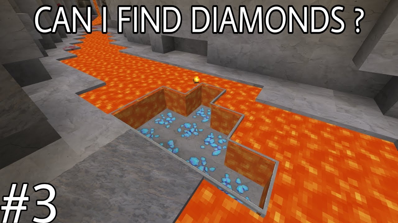 CAN I FIND DIAMONDS ? MINECRAFT GAMEPLAY#3 - YouTube