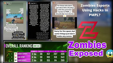 Zombies Esports Using Esp Hacks In PMPL Arabia?| Zombies Caught live using hacks?| Zombies exposed