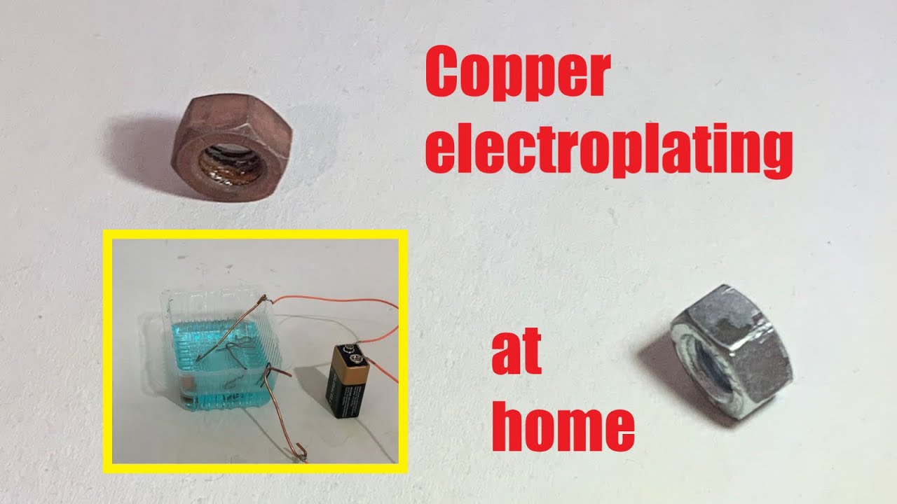 Applying copper electroplating at home YouTube