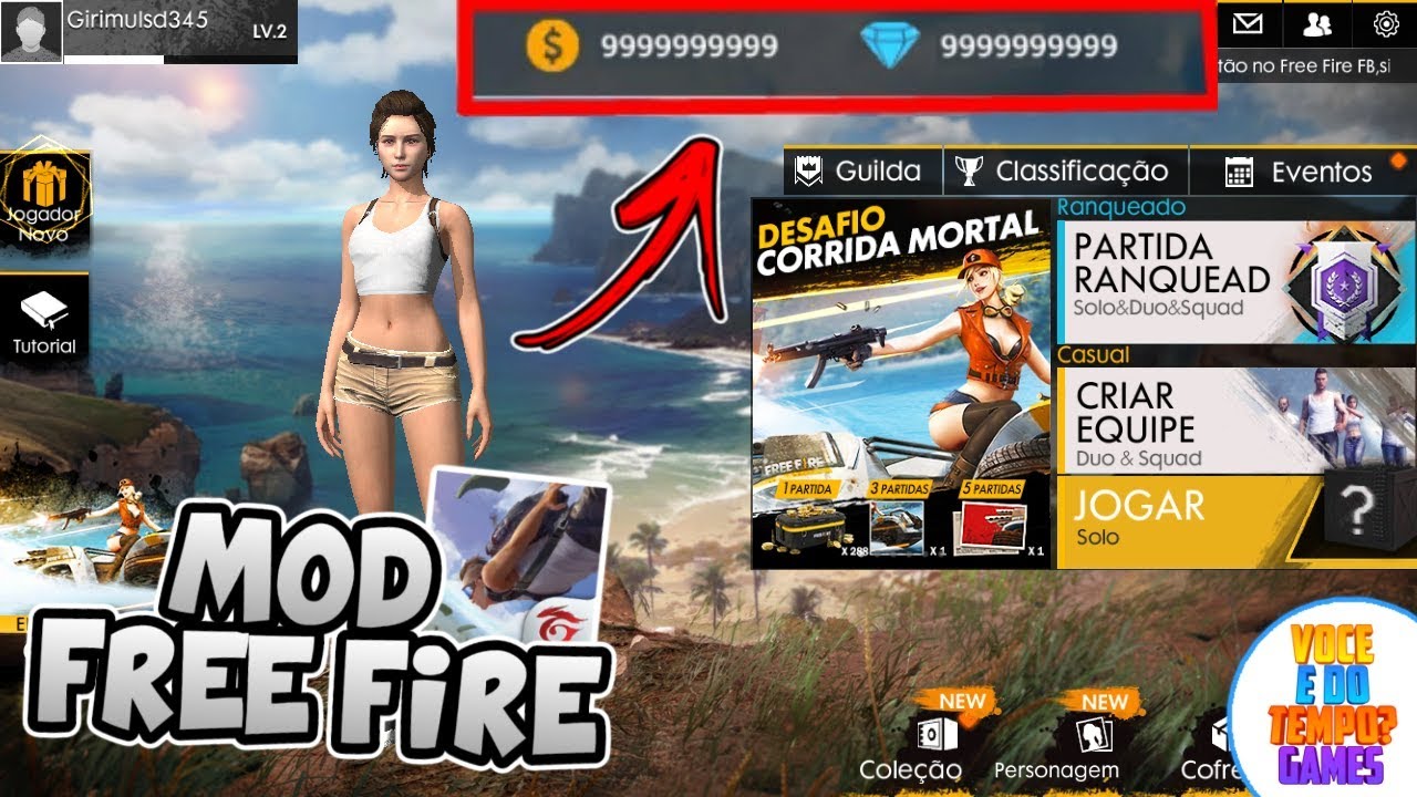 Baixar Free Fire Hack De Diamantes Atualizado Youtube