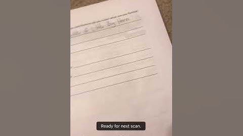 Using Notes App on iPhone to scan documents to Google Drive