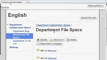 MV Department Collaborative Google Spaces