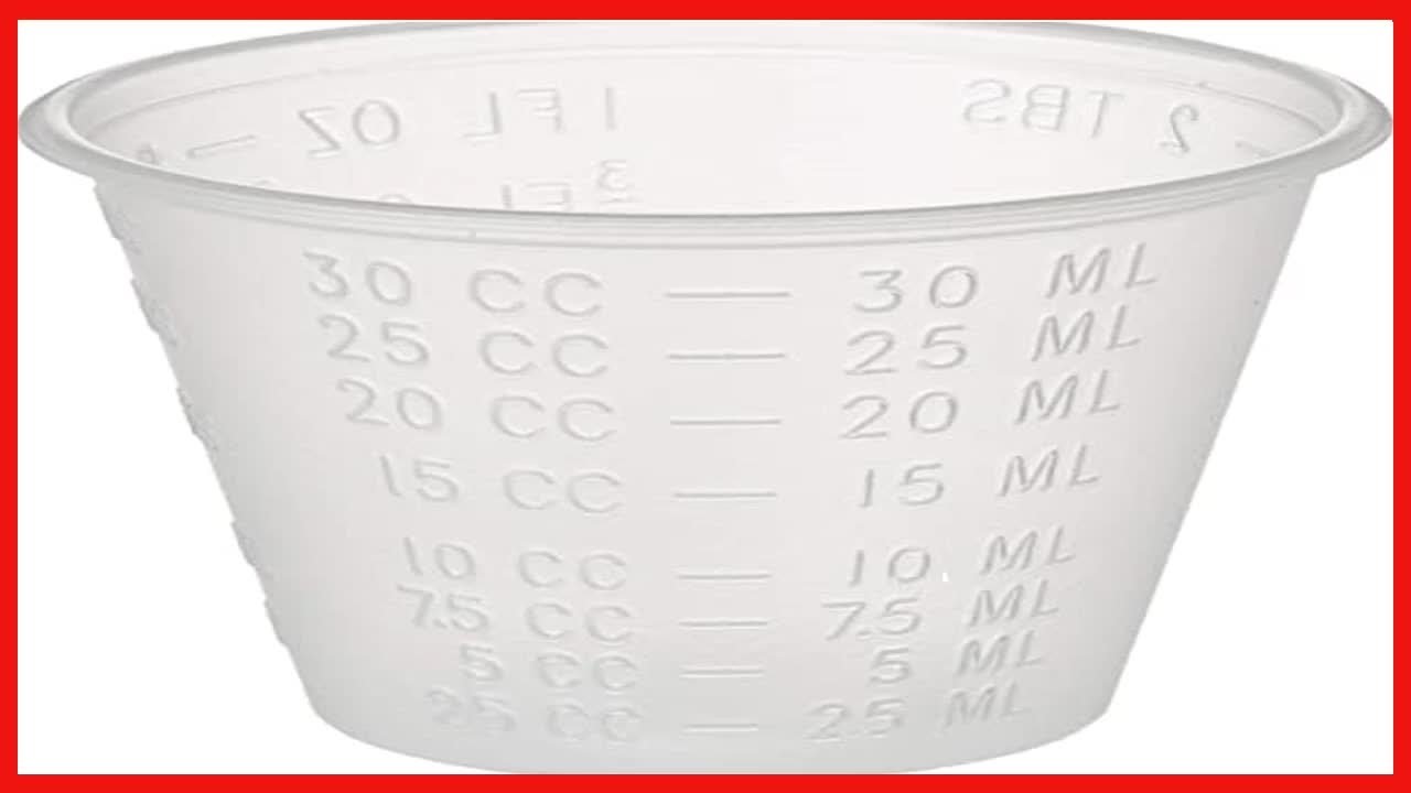 Dynarex 4252-1 Medicine Cup (Polyethylene) 100 Count, Clear